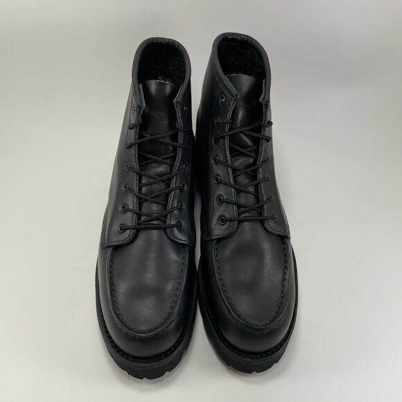 Red Wing Shoes Porter Moc 6" Lace Up Boots Womens Size 10 Black Leather 3497 - Picture 11 of 11